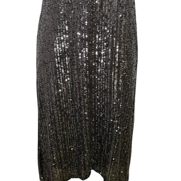 Cupcakes and Cashmere Black Sequin Joelle Midi Dress Size Small - Picture 4 of 7